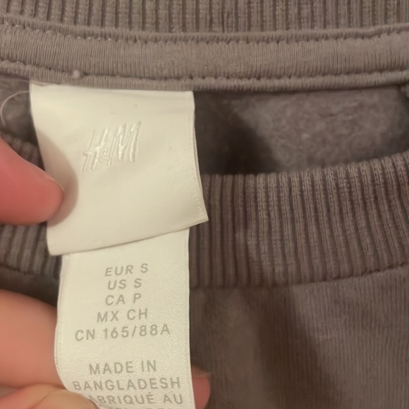 H&M cropped Sweatshirt Arm Warmer Small - Picture 4 of 4